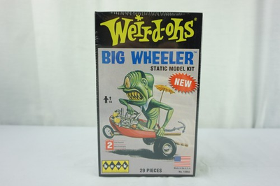 #ad HAWK WEIRD OHS BIG WHEELER CRAZY HOT ROD STATIC MODEL KIT 35 PIECES SEALED $14.95
