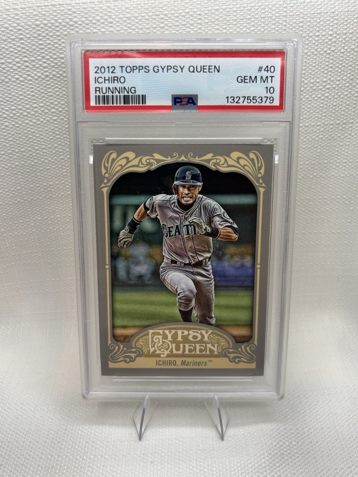 2012 TOPPS GYPSY QUEEN #40 ICHIRO SUZUKI HOF RUNNING PSA 10 view 1
