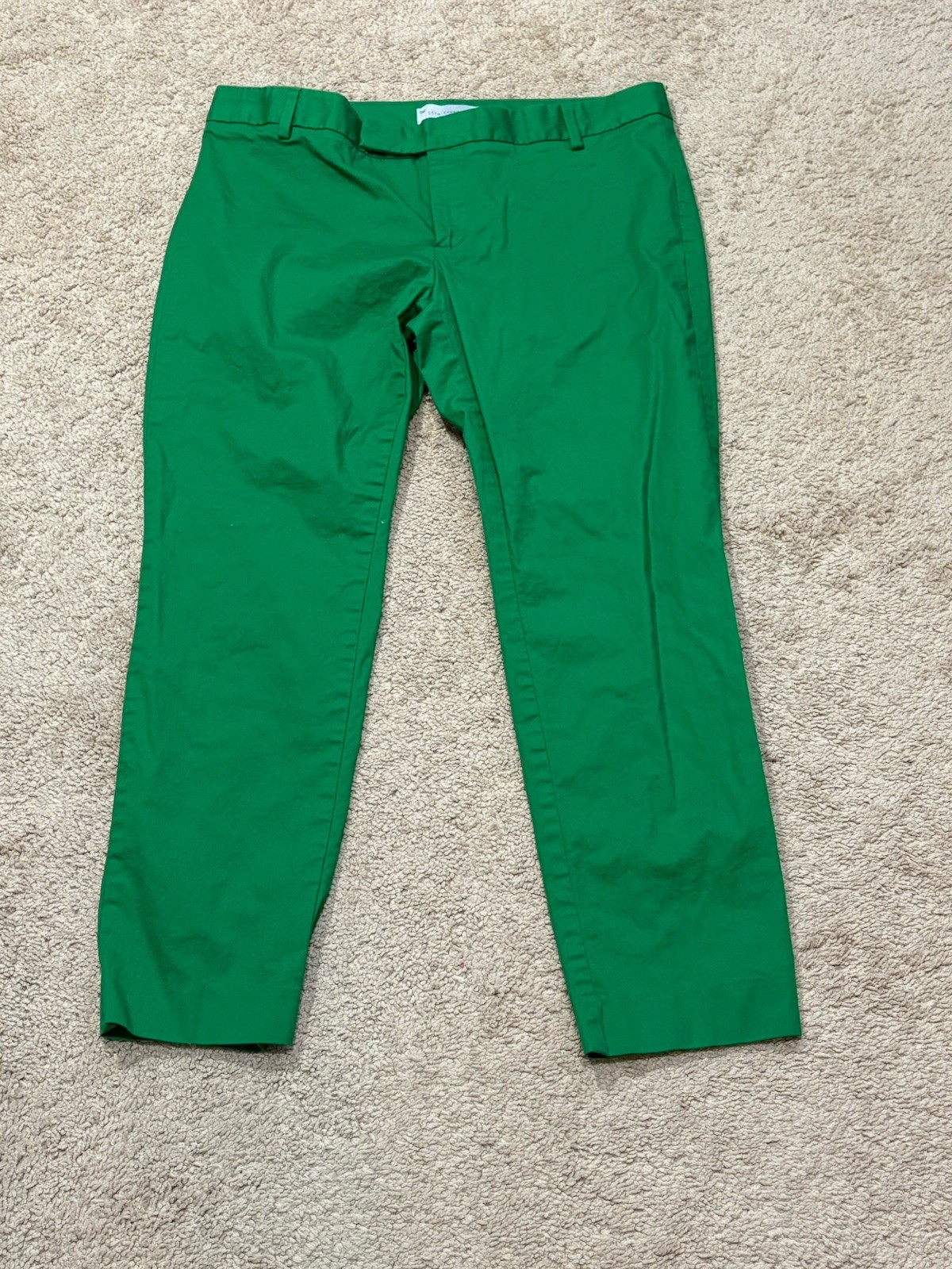 Gap Womens Pants Size 10 Green Tapered Leg Classic Dressy Slim Cropped