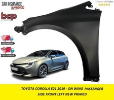 TOYOTA COROLLA 2019 ON E21 FRONT WING PASSENGER SIDE INSURANCE SPEC 5380202260