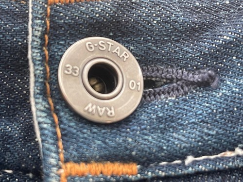 G-STAR RAW DENIM 3301 Men's Straight Button Fly RN 104506 CA41169 Size 31" - 第 6/12 張圖片