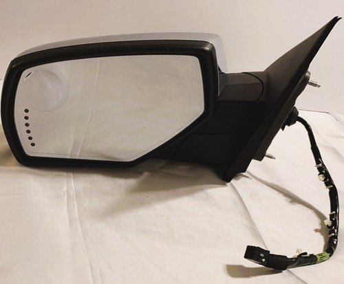 Left Driver Side Power Non-Folding View Mirror Chrome/Flat Black - Foto 2