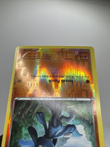 Pokemon - XY - Fates Collide Riolu 46/124 Reverse Holo - Picture 10 of 17