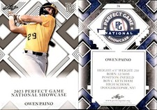 OWEN PAINO Rookie 2023 Leaf Perfect Game National Showcase RC #78