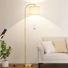  翻译结果 Arc Floor Lamp with Remote Control and Stepless Dimming Bulb