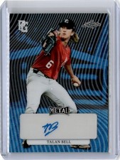2023 Perfect Game Metal Blue Wave Talan Bell 7/9 Auto (B15) Clemson