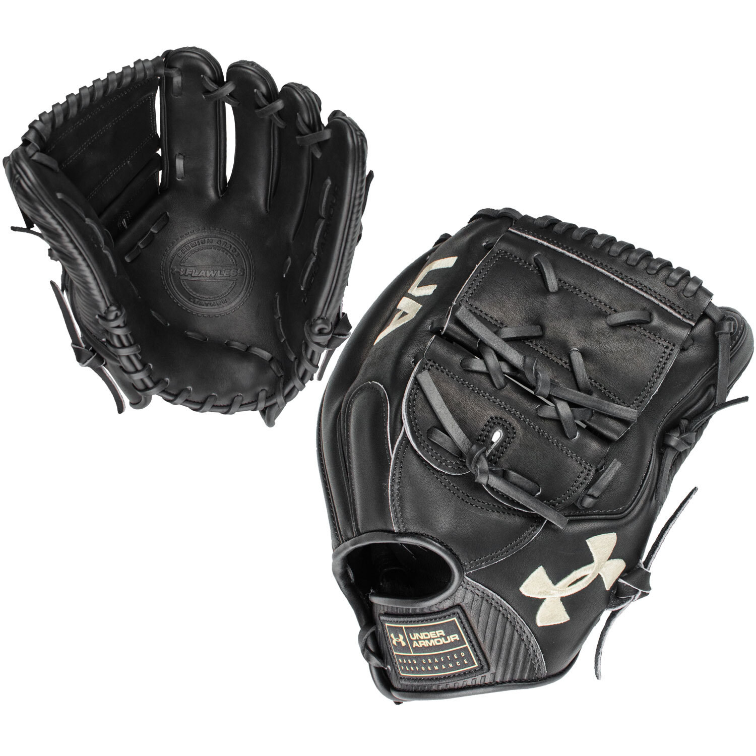 Under Armour UA Flawless 12" UAFGFL-12002P Baseball Glove - Black - Left Thrower