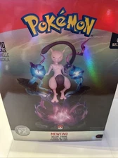 Pokémon MewTwo - Deluxe Collector LED Figure 13" Broken Piece / Damg. Box