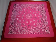 FC2 VTG PINK HAV-A-HANK RN15187 BANDANA HANDKERCHIEF BIKER RANCHER HANKY COTTON