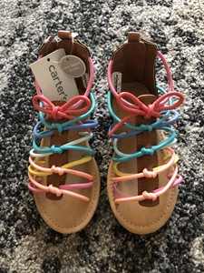 carter's rainbow sandals