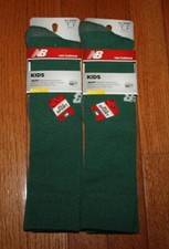 2x KIDS New Balance Sport Stability Fit Support Over Calf Socks DARK GREEN 7R