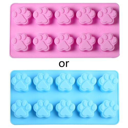 Silicone Paw Print Mold Reusable Dog for Animal Paw Ice Candy Mold - Picture 9 of 10