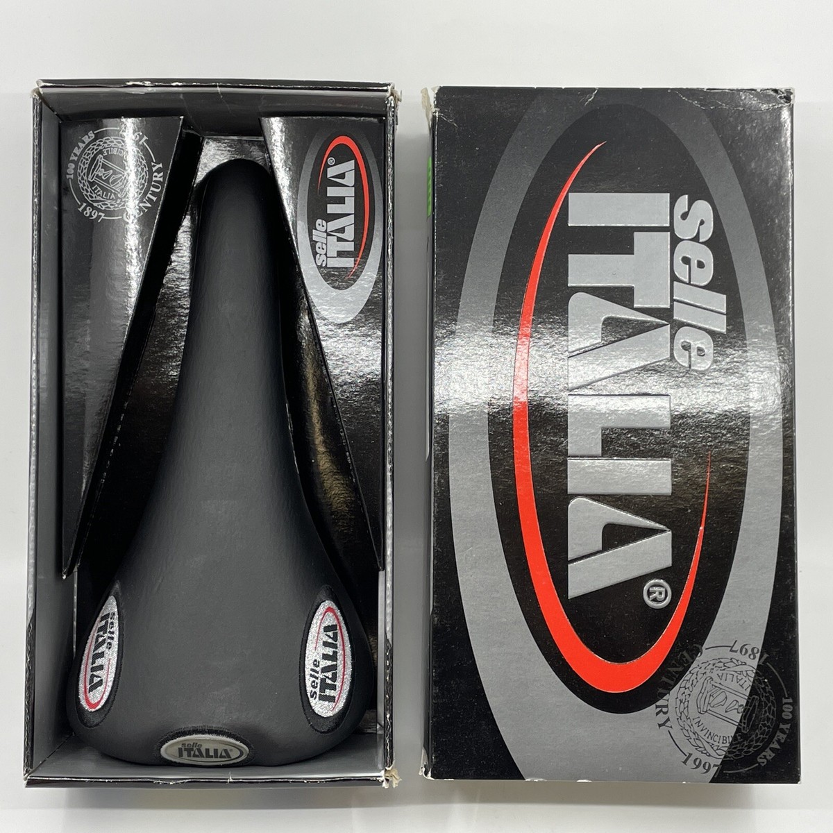 Selle Italia Flite Titanium Noir - Année 2000 - Selle De Vélo De Route - Occasion En Bon état