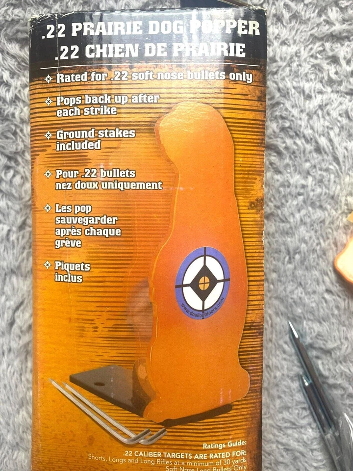 Prairie Dog Popper Shooting Target Do All Outdoors Pop-Up Steel .22 Caliber NEW - Image 3 of 4