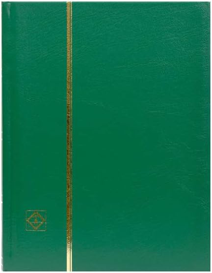 Stamp Album Stockbook by Lighthouse 32-Black Page Stamp Stock book LS2/16 Green