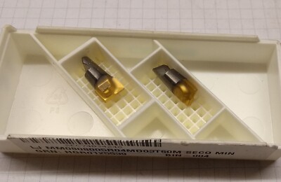 2 SECO MM08 MINIMASTER Hartmetall Wendeplatten MM08-08005R04MD03T60M Fräsen 0,4 Radius