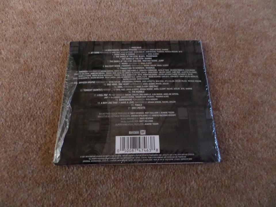 CD ALBUM NEW & SEALED SOUNDTRACK - WEST SIDE STORY 2021 SOUNDTRACK - Image 2 of 2