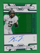 2022 National Treasures Collegiate Kayvon Thibodeaux Silhouettes Signatures /25