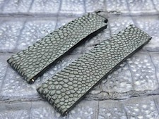 20mm/16mm Brushed Ostrich leg Leather Watch Band  Exotic Leather