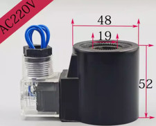1PCS Hydraulic ID 19/20MM height 52MM AC220V/ DC24V/12V solenoid valve coil