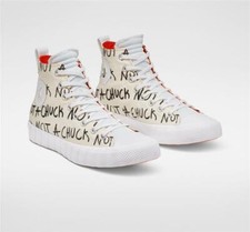 Converse Not a Chuck Egret Orange Lining Sponge Tongue Hightop Shoes Mn's NWT