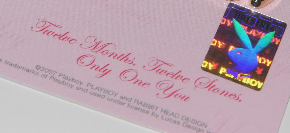 Collar Playboy MISS NOVIEMBRE Conejito Colgante Chapado en Oro Playmate del Mes Foto 4 de 4