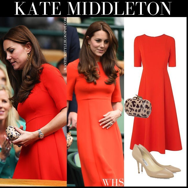 LK Bennett Red Cayla Midi Flare Dress Princess Royal Uk 16 Us 12