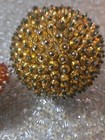 Push Pin Sequins And Beaded Christmas Ornaments Vintage Handmade Mixed Lot 7 Pcs — photo 7
