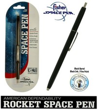 Fisher Space Pen #SPR84 / Black Rocket Series Pen With Black Ink