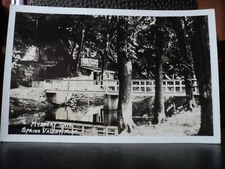 SPRING VALLEY MN Minnesota Mystery Cave Entryway vintage RPPC Postcard