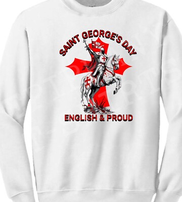 Sweatshirt Herren St Georges Day T-Shirt Geschenk Saint George Englisch England D2