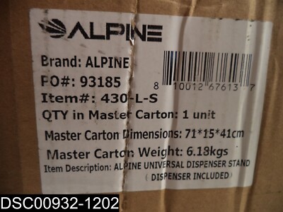 430-L-S Alpine Universal Dispenser Stand With Dispenser