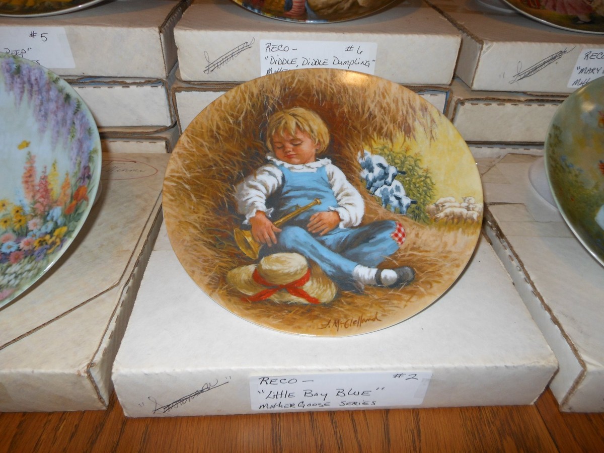 Collectible Plates/John McClelland - MOTHER GOOSE SERIES - SET of