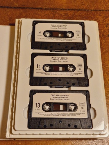 One step Behind - Henning Mankell Isis Audiobook Cassette Tapes Unabridged 16hrs - Picture 9 of 18