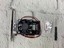 SSD to PCIE X4 Lane Host Converter Card M.2 NGFF to Nvme Adapter with Cooling F