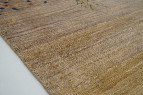 9 x 12 ft Brown Landscape Camel Gabbeh Tribal Afghan Hand Knotted Wool Area Rug - Picture 12 of 21