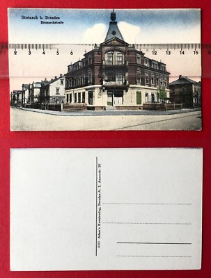AK STETZSCH bei Dresden Cossebaude um 1910 Bismarckstrasse mit Wohnhaus ( 106912