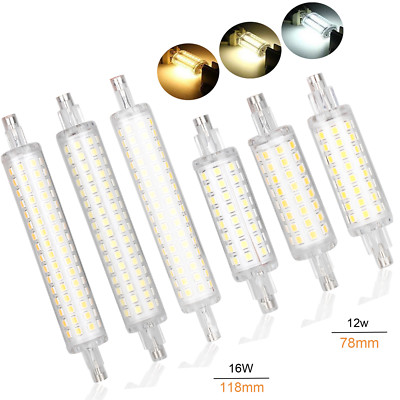 LED R7S Flood Light Bulbs 78mm 118mm 12W 16W  2835 SMD Replacement Halogen Lamps