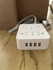 🔥Hanycony Surge Protector Power Strip 8 Widely Outlets w/ 4 USB Charging Port🔥