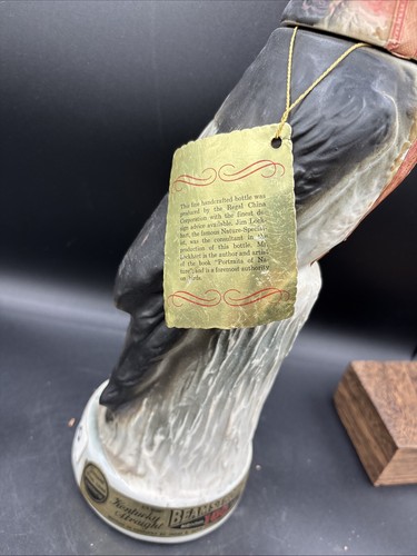 Vintage Jim Beam 1969 RED HEADED WOODPECKER Bird Trophy Series Decanter empty - Picture 3 of 6