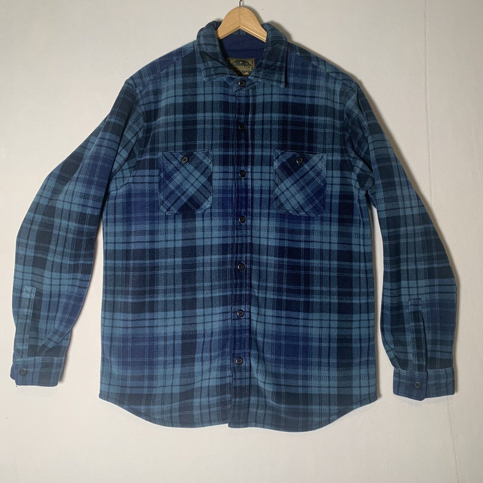 Anchorage Expedition Flannel Shirt Mens Medium Blue B… - Gem