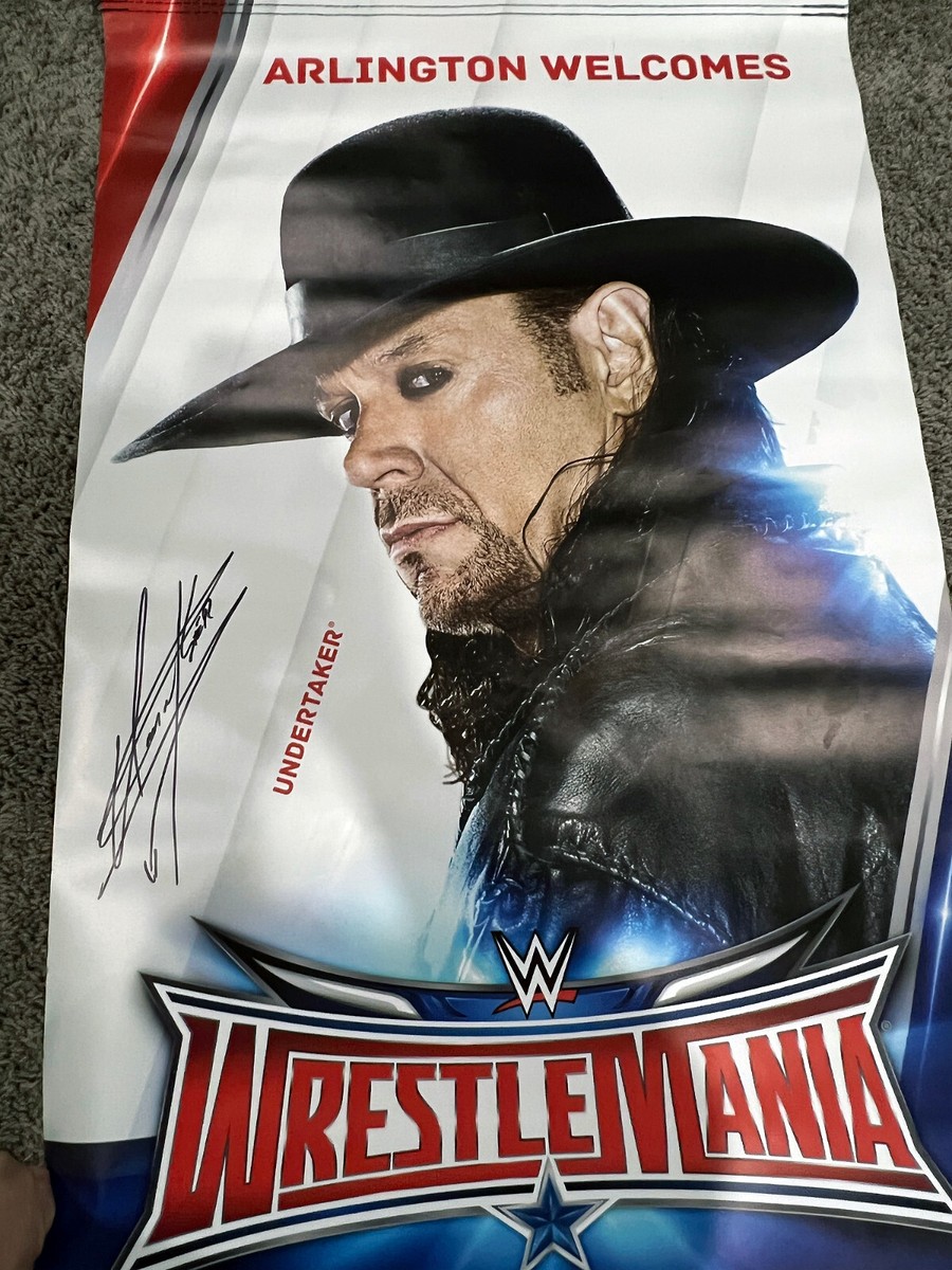 THE UNDERTAKER Autograph SIGNED WWF WWE Wrestlemania 32 Street
