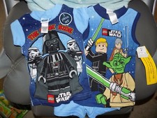 Lego Star Wars 3 Piece Set Pajamas Size 4 Boys NEW