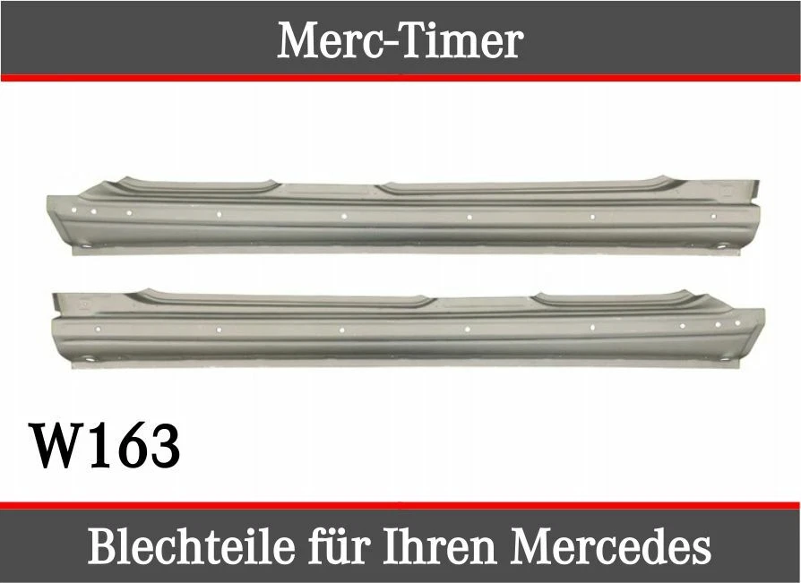 Mercedes W163 M-Class ML 98-05 Sill Pair Repair Panel Set Left Right - Image 2 of 4