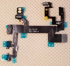 NEW OEM Power Mute Volume Vibrate Lock Flex Cable Replacement Part for iPhone 5S