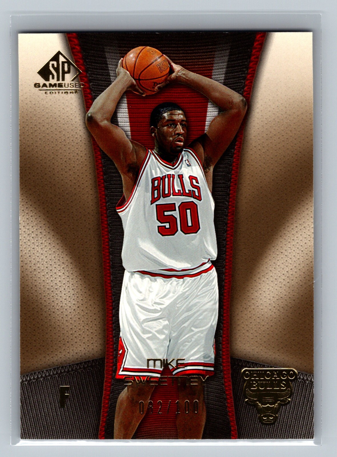 Mike Sweetney 2006-07 Upper Deck SP Game-Used GOLD #13 Basketball NBA Card /100