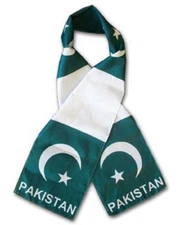 Pakistan Country Lightweight Flag Printed Knitted Style Scarf 8"x60"