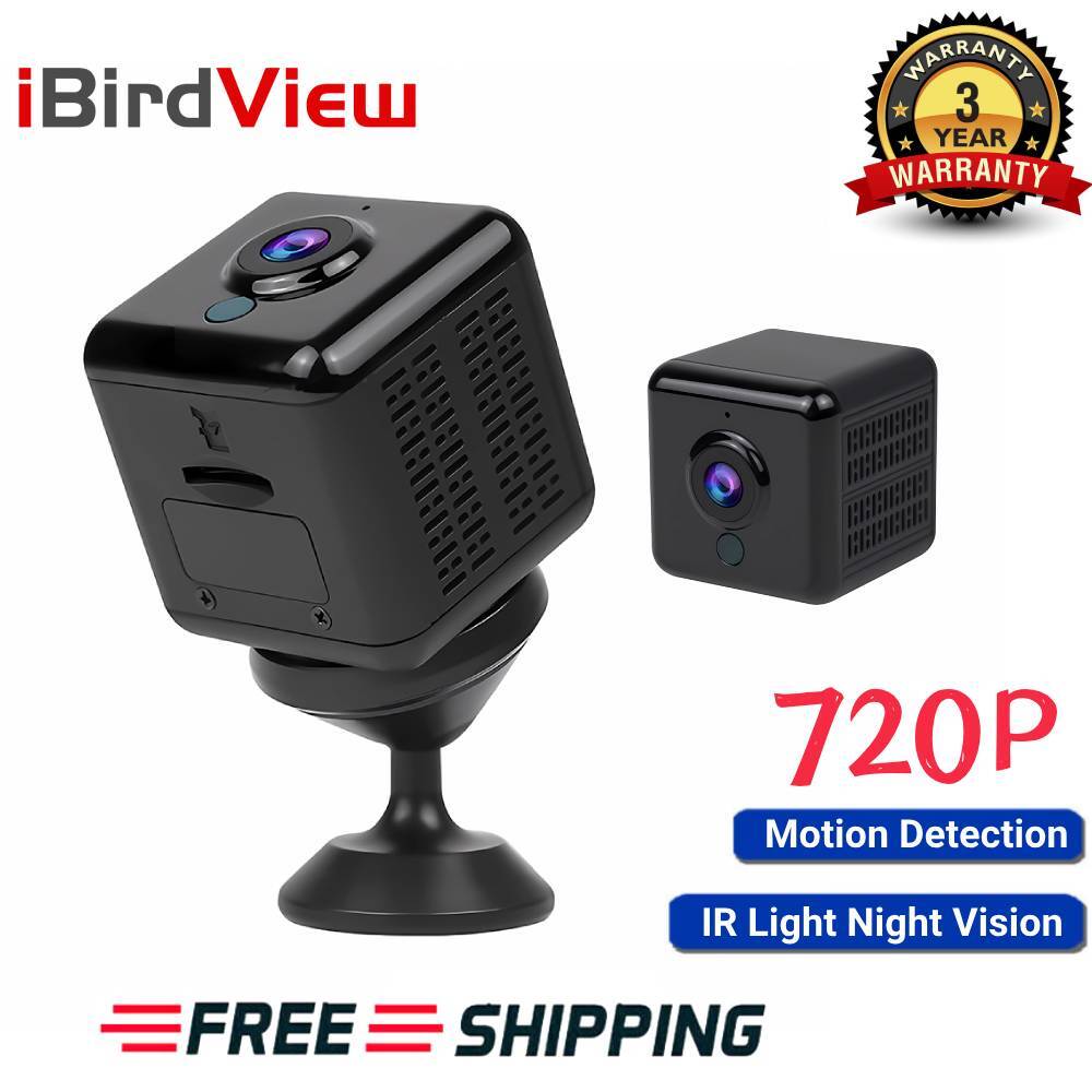 Mini Wireless Camera Wifi Home Security 720P Night Vision Cam Motion Detection
