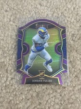 2020 Panini Select Jordan Fuller Rookie RC Concourse Purple DIE CUT #75 Los NFL