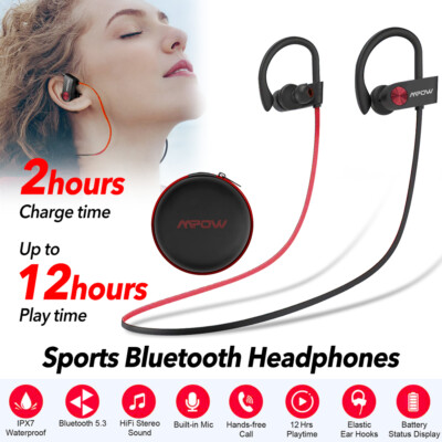 Mpow Flame Bluetooth Headphones Waterproof Sports Earbuds Wireless Earphones MIC